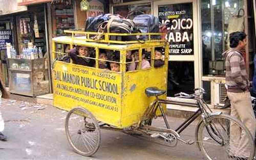 Le nouveau transport scolaire en Inde