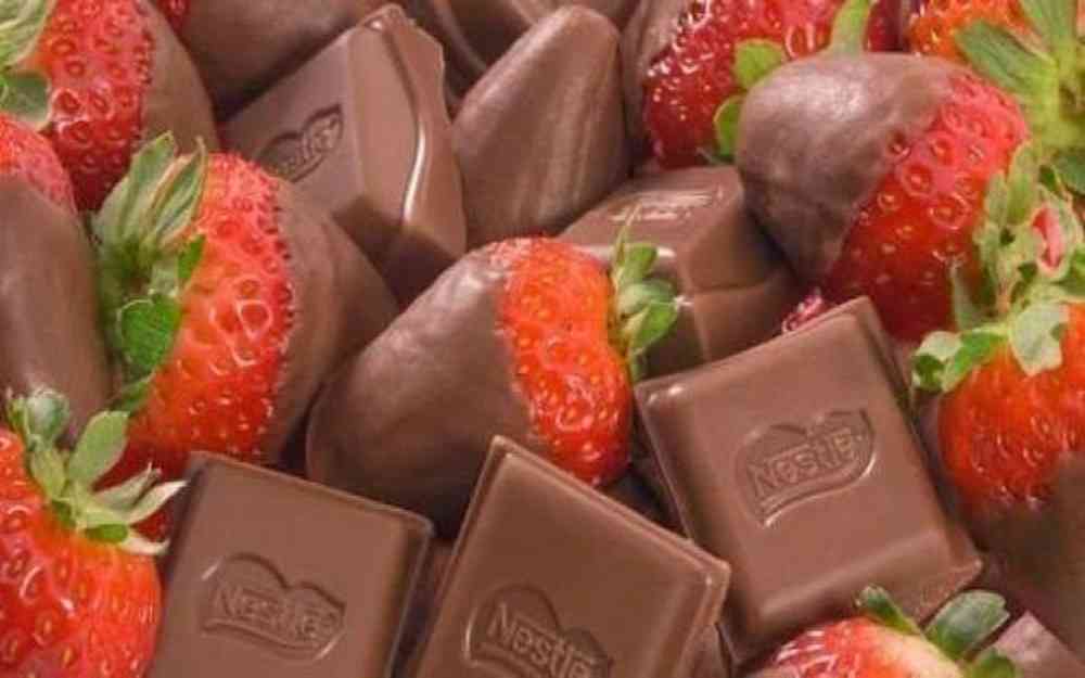 fraises chocolat